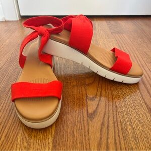 Corso Como Sandals with Ankle Wrap red OR black